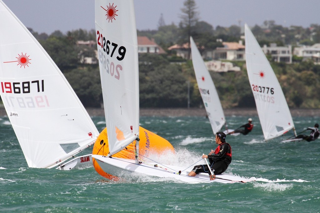 Mens Laser - Day 4, Oceanbridge Sail Auckland 2013 © Richard Gladwell www.photosport.co.nz